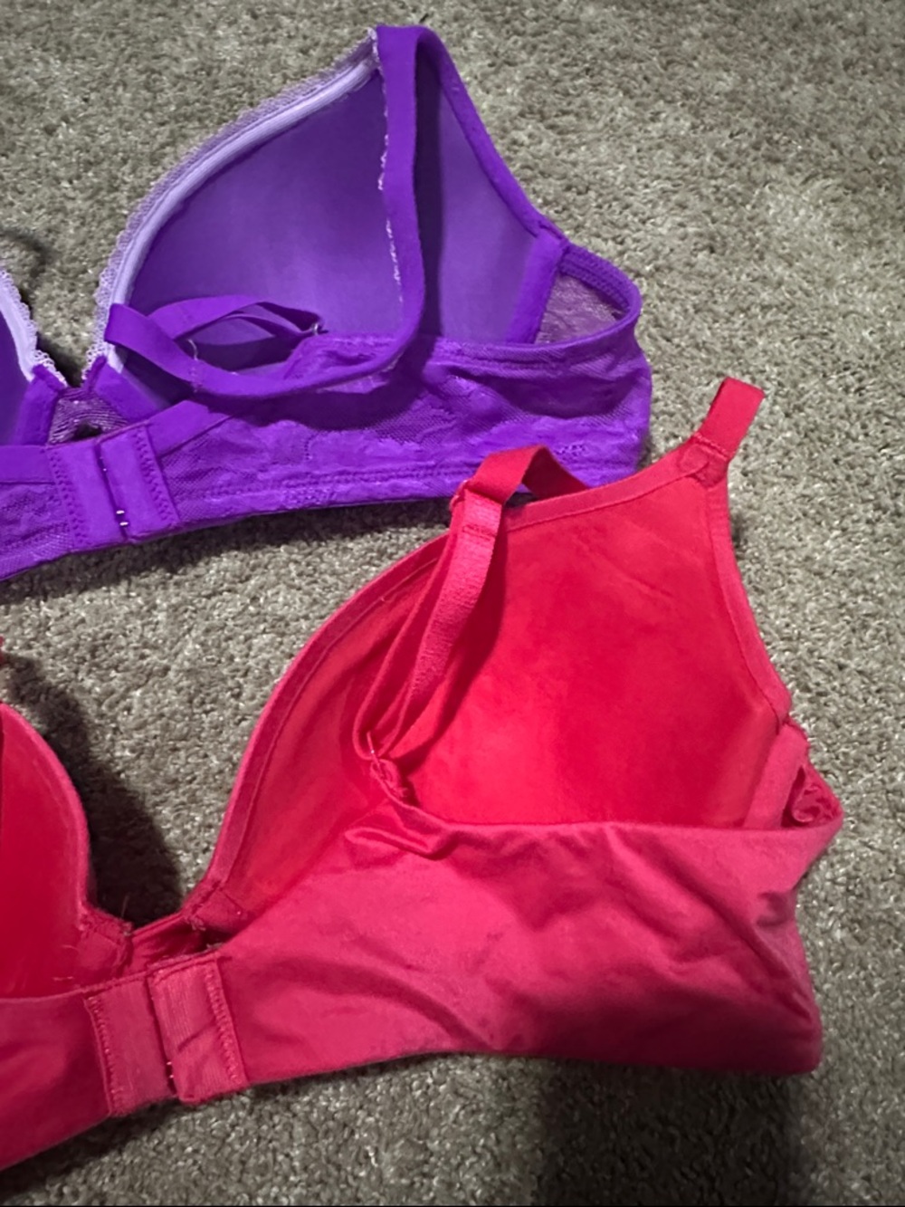 VS Purple and Hot Pink Embellished Push-Up Bras - Picture 8 of 12
